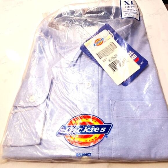 DICKIES Boys Button Up Long Sleeve Shirt - Picture 1 of 6